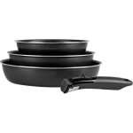 Lot de 3 poêles sitramovible en aluminium pressé Ø20 / 24 / 28cmrevêtement anti - adhérentpoignée amovible ... Lot de 3 poêles sitramovible en aluminium pressé Ø20 / 24 / 28cmrevêtement anti - adhérentpoignée amovible ...