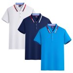 Lot de 3 polo homme ete manches courtes t - shirt elegant couleur unie casual top respirant tissu confortable ...