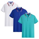 Lot de 3 polo homme ete manches courtes t - shirt elegant couleur unie top respirant tissu confortable ...