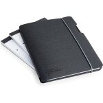 Porte - documents - rapesco - lot de 3 - format a5 - noir - bloc inclus - antibact�rien germ - savvy