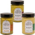 Lot de 3 pots de moutarde artisanale française de 195g - maison dupont - made in calvados Lot de 3 pots de moutarde artisanale française de 195g - maison dupont - made in calvados