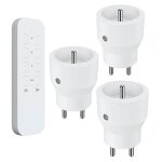 Lot de 3 prises intérieures 2300w télécommandées + télécommande 3 cannaux Lot de 3 prises intérieures 2300w télécommandées + télécommande 3 cannaux