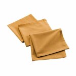 Lot de 3 serviettes de table mistral 40x40cm moutarde