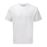 Fruit of the loom lot de 3 t - shirts manches courtes col rond uni joe blanc blanc blanc homme