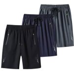 Lot de 3 short hommeshort sport homme �lastiques avec poche zipp�eshort homme respirant pour jogging ...