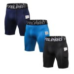 Lot de 3 short de sport homme compression secher rapide running fitness