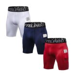 Lot de 3 short de sport homme compression secher rapide running fitness