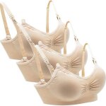 Lot de 3 soutien - gorge de maternit� brassi�re sans couture pour femmes bras allaitement bra de grossesse ...