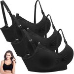 Lot de 3 soutien - gorge de maternité brassière sans couture pour femmes bras allaitement bra de grossesse ... Lot de 3 soutien - gorge de maternité brassière sans couture pour femmes bras allaitement bra de grossesse ...