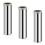 Lot de 3 tdps1000 conduit double paroi isol� pour po�le � bois longueur 100 cm �175