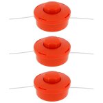 Gt garden - lot de 3 t�tes fil pour d�broussailleuse et multifonction 4 en 1