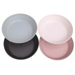 Lot de 4 assiettes creuses en pla