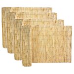 Lot de 4 canisse en bambou clture de jardin couverture de protection - longueur 500 x profondeur 100 ...