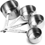 Casseroles � mesurer - ibili - set 4 casseroles a mesurer - acier inoxydable - 5 / 6 / 7 / 85 cm - gris ...
