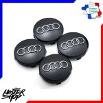 Lot de 4 centre de noir couvercle cache moyeu pour audi � diam�tre 60mm ms47 fr