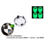 Lot de 4 centre de roue cache moyeu remplacement pour bmw 60mm ( noir et blanc) Lot de 4 centre de roue cache moyeu remplacement pour bmw 60mm ( noir et blanc)