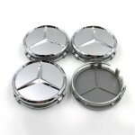 Lot de 4 centre de roue cache moyeu rouge remplacement pour mercedes benz 75mm(argent) Lot de 4 centre de roue cache moyeu rouge remplacement pour mercedes benz 75mm(argent)