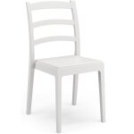 Lot de 4 chaises - areta - rea - 51 x 46 x h88 cm - blanc