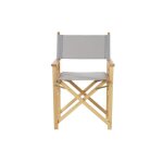 Lot 4 chaises jardin en bois pliante gris - largeur 56 x hauteur 87 x profondeur 48cm