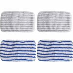 Lot de 4 chiffons en microfibre de remplacement pour rowenta clean & steam zr005801 zr005804 zr850002 ...