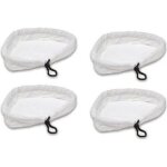 Lot de 4 chiffons de rechange pour balai vapeur en microfibre pads de nettoyage universel compatible ...