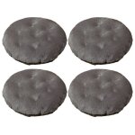 Lot de 4 coussin de chaise coussins de siège ronde coussin de chaise en peluche cristal avec un design ... Lot de 4 coussin de chaise coussins de siège ronde coussin de chaise en peluche cristal avec un design ...
