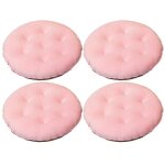 Lot de 4 coussin de chaise coussins de sige ronde coussin de chaise en peluche cristal avec un design ...