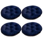Lot de 4 coussin de chaise coussins de sige ronde coussin de chaise en peluche cristal avec un design ...