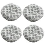 Lot de 4 coussin de chaise coussins de siège ronde tatami respirant schéma coussins de chaise galette ... Lot de 4 coussin de chaise coussins de siège ronde tatami respirant schéma coussins de chaise galette ...