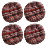 Lot de 4 coussin de chaise coussins de siège ronde tatami respirant schéma coussins de chaise galette ... Lot de 4 coussin de chaise coussins de siège ronde tatami respirant schéma coussins de chaise galette ...