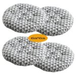 Lot de 4 coussin de chaise coussins de siège ronde tatami respirant schéma coussins de chaise galette ... Lot de 4 coussin de chaise coussins de siège ronde tatami respirant schéma coussins de chaise galette ...