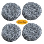 Lot de 4 coussin de chaise coussins de siège ronde tatami respirant schéma coussins de chaise galette ... Lot de 4 coussin de chaise coussins de siège ronde tatami respirant schéma coussins de chaise galette ...