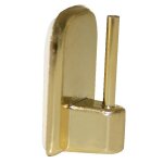 Lot de 4 crochets de tringle sans per�age d�port�s dor�s dor� mat 2. 5x1. 5 cm