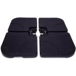Lot de 4 dalles de parasol 50x50cm vonroc - poids de parasol remplissables Lot de 4 dalles de parasol 50x50cm vonroc - poids de parasol remplissables