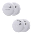 Lot de 4 d�tecteurs de fum�e autonomie 3 ans - pile et accessoires - otio