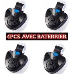 Lot de 4 dtecteurs de touche de pche lectroniques avec voyants led et alerte sonore pour diffrents ...