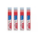 Lot de 4 �tuis de 3 recharges frixion pointe 07mm rouge pilot