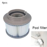 Lot de 4 filtre cartouches filtrantes  baonnette pour spa gonflable mspa