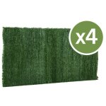 Lot de 4 haies artificielles - 150 x 300 cm
