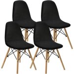 Lot de 4 housse de chaise de salle � manger imperm�able extensible - housse de chaise scandinave - hykjside ...