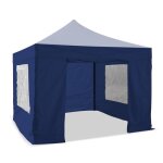 Lot de 4 murs pour tonnelle pliante 3 x 3 m bleu