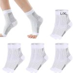 Lot de 4 paires de chaussettes de compression soutien chaussettes de compression chaussettes de compression ...