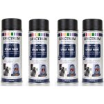 Lot 4 peintures haute temprature noir mat arosol 800 c auto moto pole  bois
