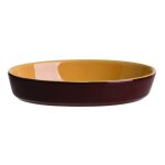 Lot de 4 plats sabot terroir en porcelaine - 60 cl