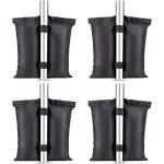 Lot de 4 poids dauvent kakoo en tissu oxford 420d pour pieds dauvent tente pare - soleil parapluie