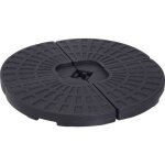 Outsunny - pied de parasol - plastique - 48x48x8cm - noir
