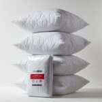 Prot�ge - oreillers en polycoton - homescapes - 65 x 65 cm - lot de 4 - hypoallerg�nique - lavable en ...