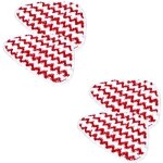 Lot de 4 recharges pour balai vapeur vileda steam - microfibres de qualit� sup�rieure - 32 x 235 cm ? ...