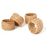 Lot de 4 ronds de serviette jute 4cm naturel Lot de 4 ronds de serviette jute 4cm naturel