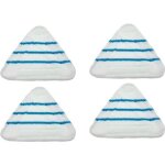 Lot de 4 serpillres de rechange pour nettoyeur vapeur triangulaire pour h2o x5